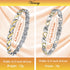 Vicmag Magnetic Bracelet for Women, Adjustable Titanium Steel Magnet Bracelet Gift