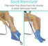 Sock Aid Device for Seniors with Shoe Horn Kit - Vive Adjustable Long Handle Sock Puller Aid