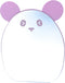 Kids Makeup Mirror, Kawaii Compact Desktop Mirror for Girls, Purple Panda with Stand, Cute Table Mirror for Desk