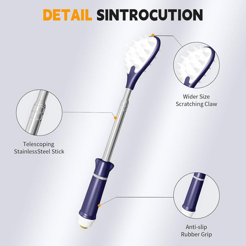 iunxkmi 23.5 inches Back Scratcher for Adults | Back Itch Relieve | Extendable Scratcher for Men Women Portable