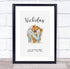 The Card Zoo New Baby Birth Details Christening Nursery Bear Initial N Keepsake Gift Print