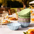 Hasdock 18 Count 16OZ, Macaron Color Sturdy Waterproof Disposable Petal Bowl Biodegradable Plant Fiber Tableware