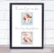 The Card Zoo 2 Photos Boy New Baby Birth Details Nursery Christening Keepsake Gift Print