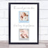 The Card Zoo 2 Photos Boy New Baby Birth Details Nursery Christening Keepsake Gift Print