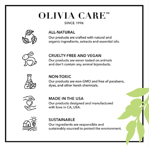Olivia Care Facial Oil, 2 FL OZ, Infused with Argan, Safflower, Vitamin E & Geranium, Hydrating Anti-aging