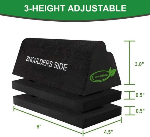 Cervical Orthotic Traction Device & Neck Stretcher, Firm Spinal & Neck Alignment Traction Block
