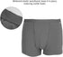 Incontinence Underwear for Men, Cotton Breathable Washable Reusable with Maximum Absorbency (M)