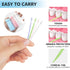 Plastic Toothpicks Disposable Interproximal Brush, Sturdy Double-Ended Dental Pick, 200Pcs Random Color.