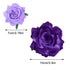 Rose Hair Clip Flower Hairpin Rose Brooch Floral Clips, 4 Pcs Fabric Rose Flowers Hair Clips Mexican Hair Flowers Pin up Headpieces for Woman Girl Wedding Party Mother's Day (2 Sizes) (Purple)