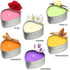 DEYBBY Large Heart Shaped Scented Tea Lights Candles, Smokeless Soywax Aromatherapy Candles (Pack of 6)