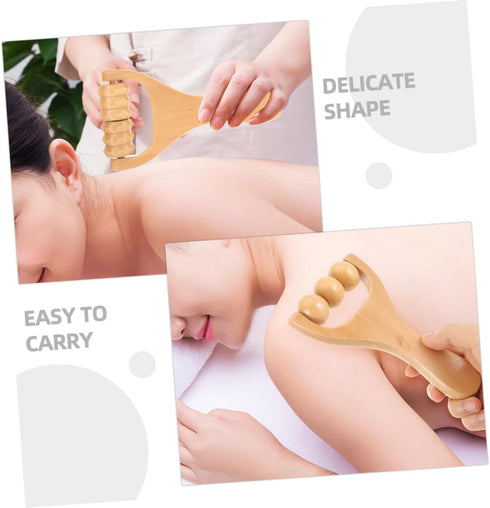 Set 8 of Wooden Massage Tools for Comprehensive Body Relief