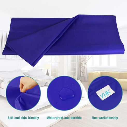 Tubular Slide Sheet for Patient Transfer, 24" x 16" Blue Sliding Draw Sheets for Elderly, Hospital Bed, Home Care