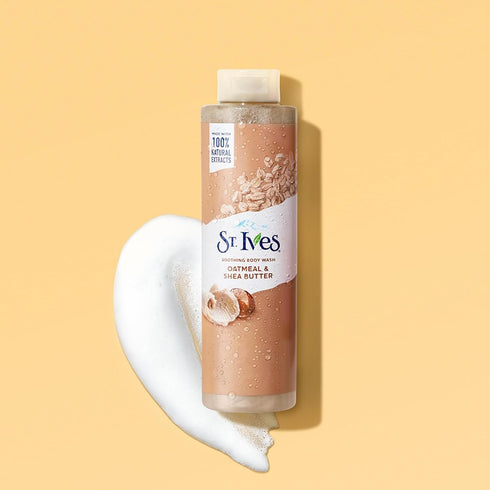 St. Ives Soothing Body Wash Moisturizing Cleanser Oatmeal & Shea Butter, 16 oz