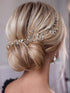 Unicra Silver Bride Wedding Rhinestone Hair Vine Bridal Hair Piece Crystal Headband Accessories for Women and Girls