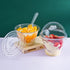 KKONHII 50 Pack 7oz Disposable Dessert Cups, Clear Plastic Cups with Lids, Mini Parfait Cups with No Holes Dome Lids