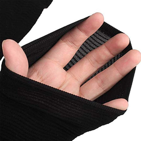 2-in-1 Women's Elastic Compression Arm Sleeves, Slimming Shapers for Weight Loss & Sport Fitness, Black + Nude
