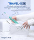 Bymore Electric Toothbrush for Adults, Travel Sonic Toothbrush with 8 Replacement Heads, Portable (Blue)