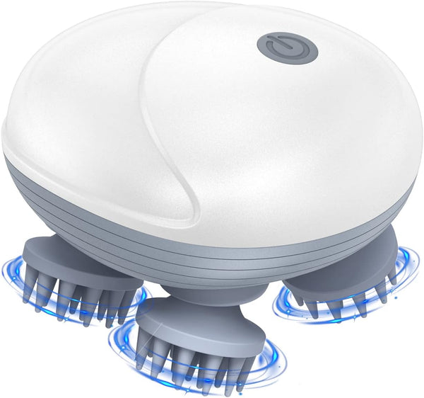 AMIR Handheld Electric Scalp Massager with 96 Kneading Massage Nodes for Stress Relief - Ideal Gift for Men & Women