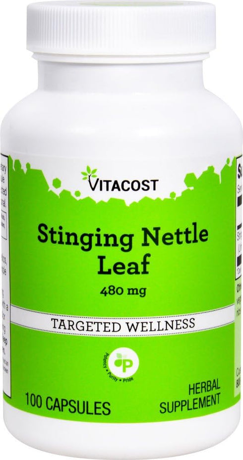 Vitacost Stinging Nettle Leaf, 480 mg, 100 Capsules