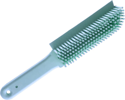 Rubber Brush for Cleaning, Grooming, Lint and Fur Removal. Home and Auto. (Light Blue) by Sweepa