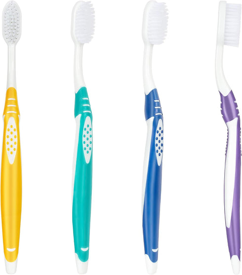 B Rush B Extra Soft Toothbrushes for Adults - Flossing Toothbrush for