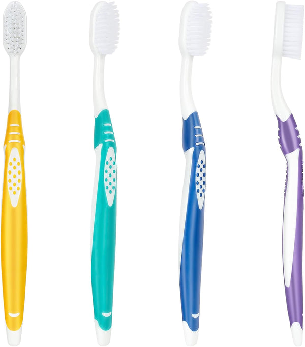 B Rush B Extra Soft Toothbrushes for Adults - Flossing Toothbrush for