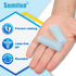 Sumifun Gel Finger Protector, 8 Pcs Silicone Finger Sleeves for Corns, Fingernails Loss, Friction Pain Relief, Blue