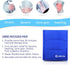 WORLD-BIO Large Gel Ice Pack & Wrap - Reusable Hot Cold Therapy Ice Pack for Pain Relief - 11" x 14" Blue