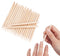 Sowaka 50 Pcs Orange Wood Sticks, Natural Double-Sided Mini Cuticle Pusher Remover Tool Kit for Manicure