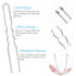U Shaped Hair Pins - IKOCO 2.4inch Hair Pins for Women with Storage Box, Silver