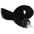YoungSee Micro Bead Hair Extensions, Real Human Hair Black Microlink Extensions, Jet Black Micro Ring, 16 Inch, 50s/50g