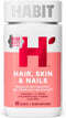HABIT Hair, Skin & Nails Supplement (60 Capsules) - 2000mcg Biotin, Supports Skin Hydration, Hair & Nail Strength,
