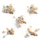 Small Sparkly Pearl Rhinestone Hair Clips - Set of 5 PCS Butterfly Hair Accessories for Women Girls in Wedding Prom