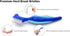 Anbbas 2pcs Premium Hard Denture Brush with Toothbrush Cover Cap, Dental Cleaning Brush Set