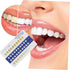 Ipetboom 20-Piece Set PVC Tooth Shade Comparison Chart Matte Finish Tooth Color Contrast Cards for Whitening Supplies