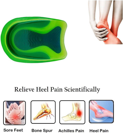 StarJungle (1 9.5-13 8.5-12)) Premium Heel Pads for Women Men Shoes, Heel Cups for Plantar Fasciitis, Bone Spurs, Pain