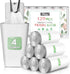 Teivio 4 Gallon 120 Counts White Strong Drawstring Trash Bags, Small Plastic Liners for Home Office Kitchen Bathroom