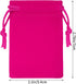Nydotd 100pcs 2 X 2.8 inch Velvet Cloth Jewelry Pouches, Drawstring Bags for Christmas Candy Gift Bag Pouch, Mixed Color