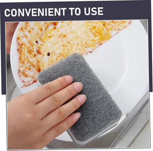 10pcs Non Scratch Sponge Scouring Pad, Kitchen Scrub Brush for Oven Cleaning, Dishwashing Pad for Home Use