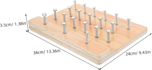 Wooden Finger Rehabilitation Board for Hand Dexterity - Ideal Therapy Tool