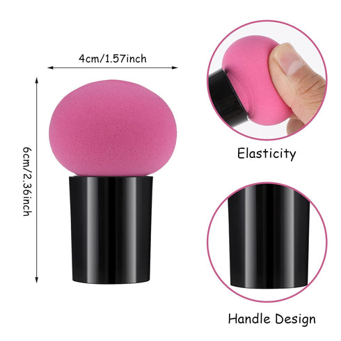 Sibba 4 PCS Makeup Eggs Sponge Beauty Blender Set, Foundation Blending Applicator with Mini Handle