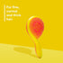 Michel Mercier The Girlie Detangle Brush - Painless Detangling Hair Brush for Thick and Curly Hair (Pink-Yellow)