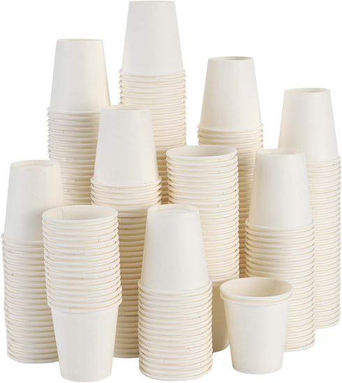 Kuerqi Bathroom Cups, 100 Pack 3 Oz Paper Cups 3 Oz Mouthwash Cups,