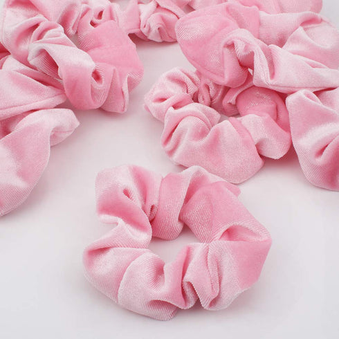 Semato 16 Pack Pink Velvet Scrunchies, Hair Ties Ropes for Women or Girls Hair Accessories