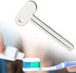 Pxiryanlow 2 PCS Silver Key-Shaped Tube Squeezer Tool for Toothpaste and Creams,Squeezer Thin Tube For Hand Cream Face