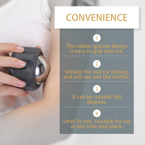 weybaihe Cryosphere Cold Massage Roller Ball-Massage ice Ball, Cold and Hot Massage Ball, Lymphatic Drainage Massager