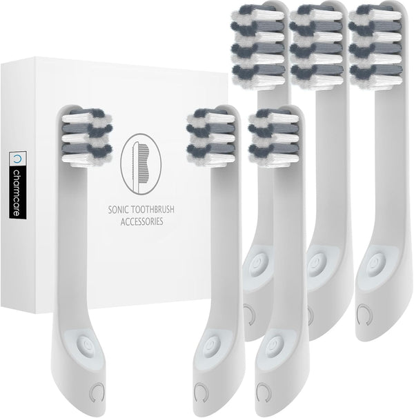 Replacement Toothbrush Heads for Kids - Compatible with Quip Electric Toothbrush Refill (Kids 3PCS + Adult 3PCS)