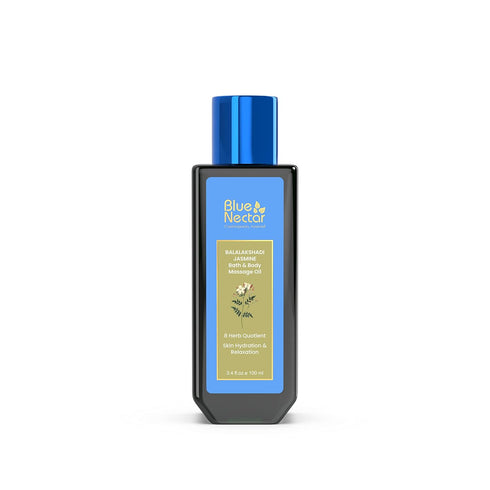 Blue Nectar Sensuous Jasmine Body Massage Oil, 100% Natural Ingredients, 3.4 fl oz