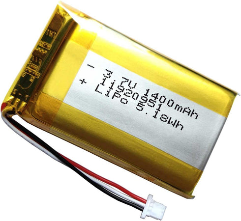 1400mAh 3.7V Battery Replacement for Turtle Beach Stealth 700X, 600X, 600P, 500P Headset