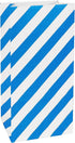 Blue Striped Mini Paper Bags, 50 CT Party Favor Bags for Kids Birthday Supplies (3.5×2.3×7 in)